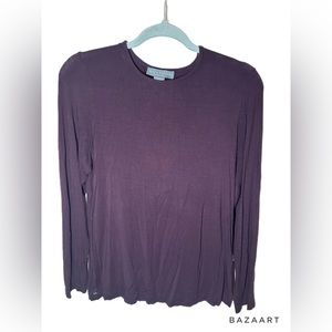 Jessica Holbrook Burgundy Top